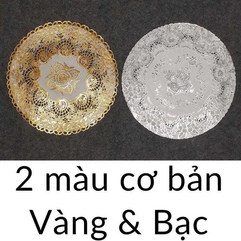 Khăn trải bàn ăn vintage ren hoa nhựa chống thấm nước in hoa nổi đủ kích thước VIP ảnh thật