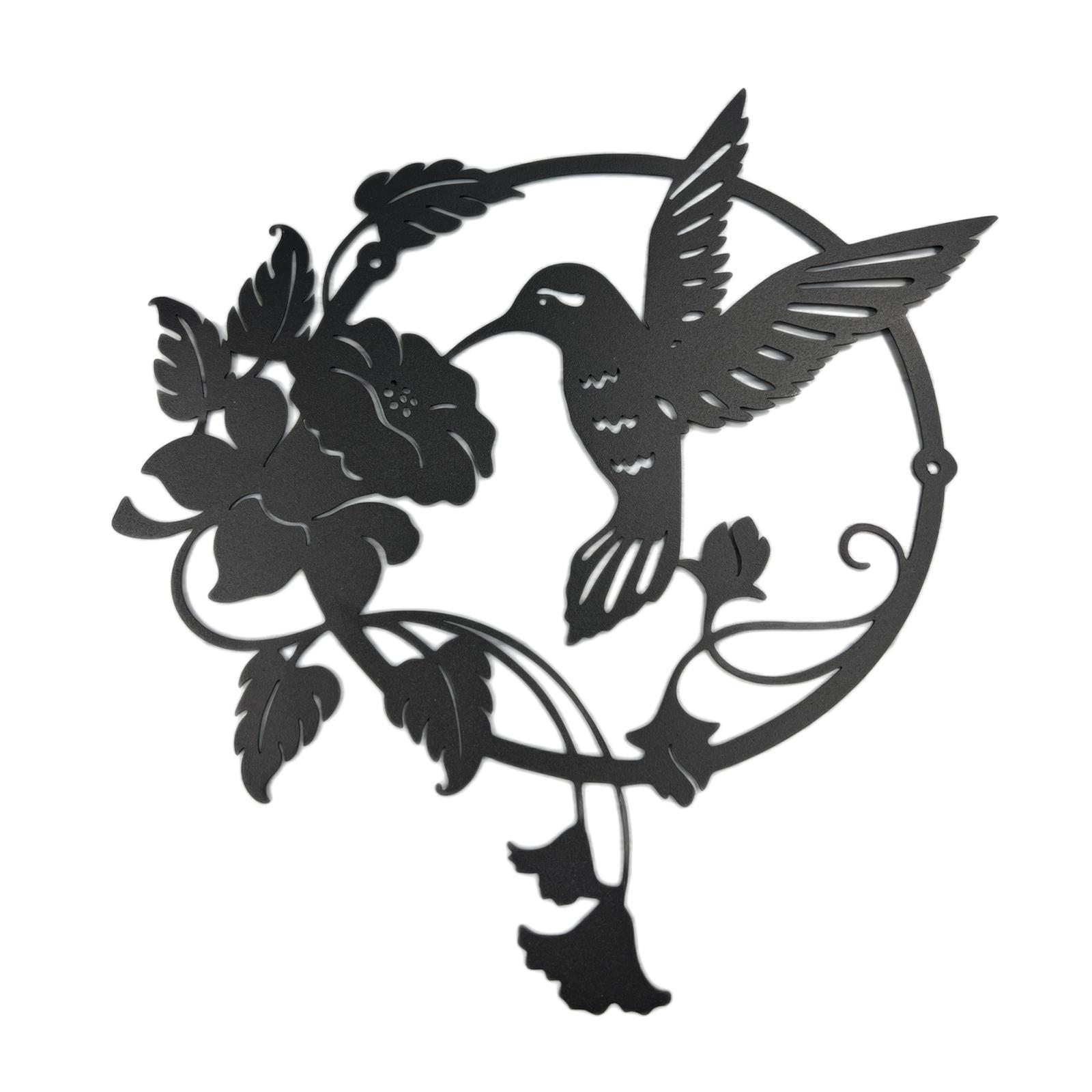 Bird Metal Wall  Silhouette Wall Sculptures Garden Statues Outdoor Home