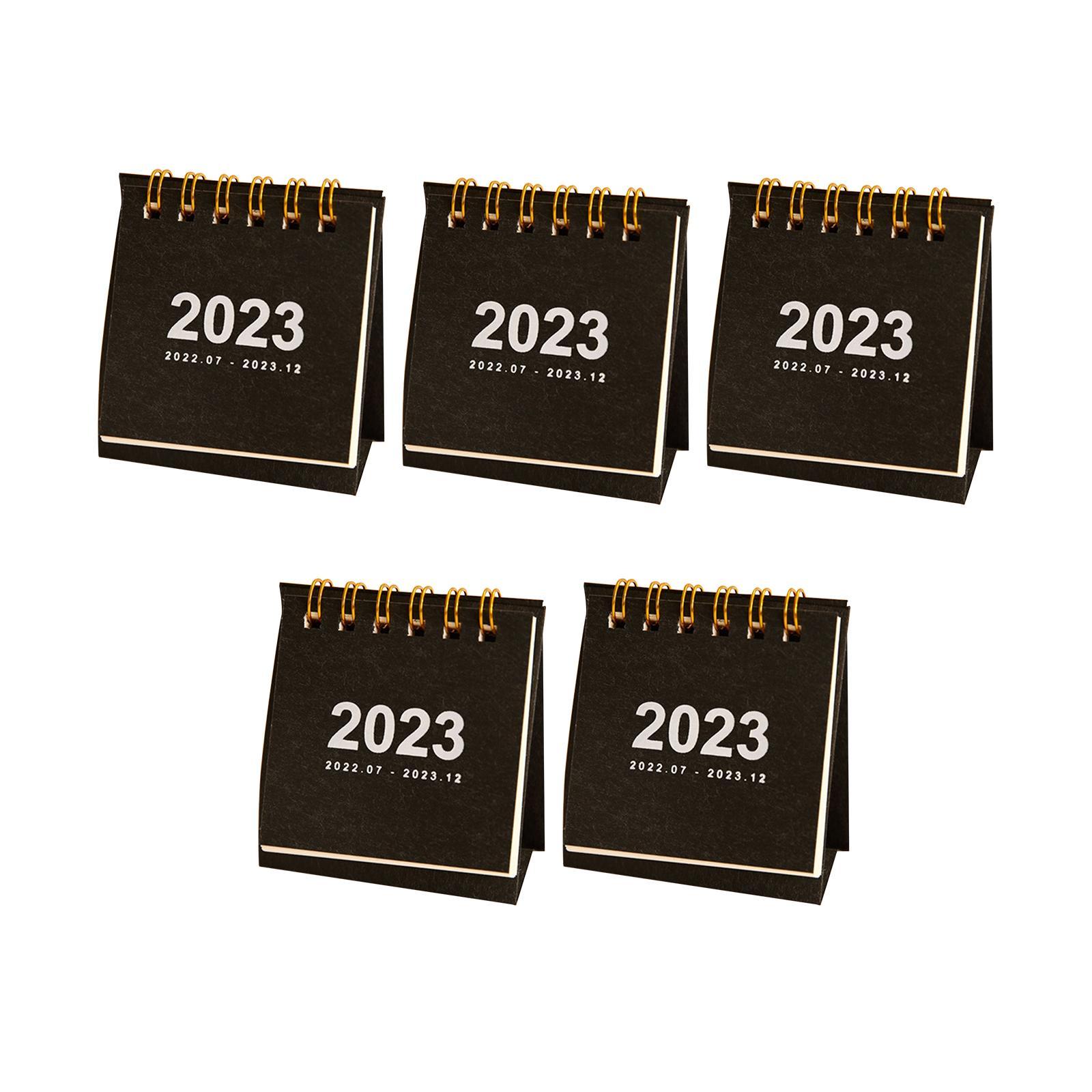 Modern 2023 Desk Calendar Schedule Planner Durable for Student Desktop Home