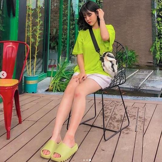 Áo Phông Trơn Xanh Chuối - HÌNH CHỤP THẬT