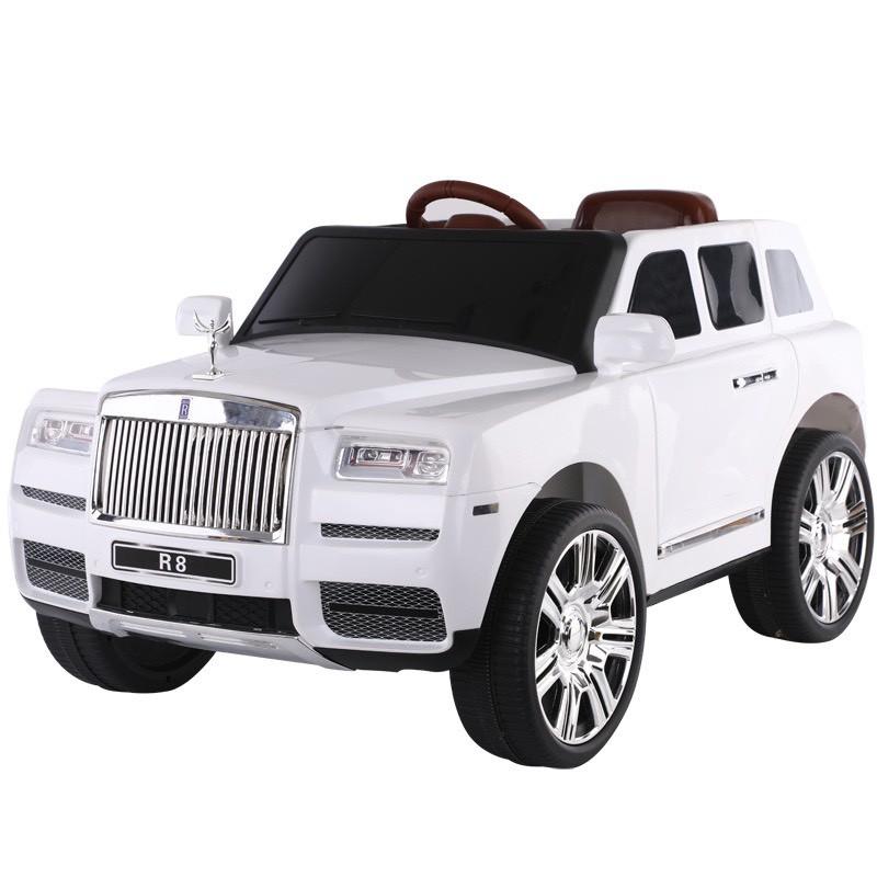 Ô tô xe điện Rolls-Royce LB-R8 đồ chơi vận động cho bé cao cấp 4 động cơ (Đỏ-Đen-Trắng)