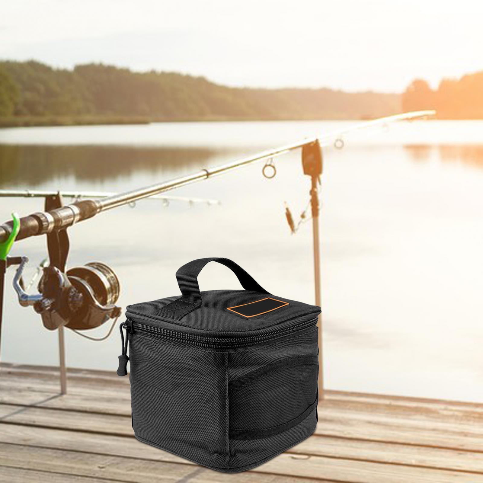 Fishing Reel Storage Bag Zipper Oxford Cloth Multifunctional Protective Case