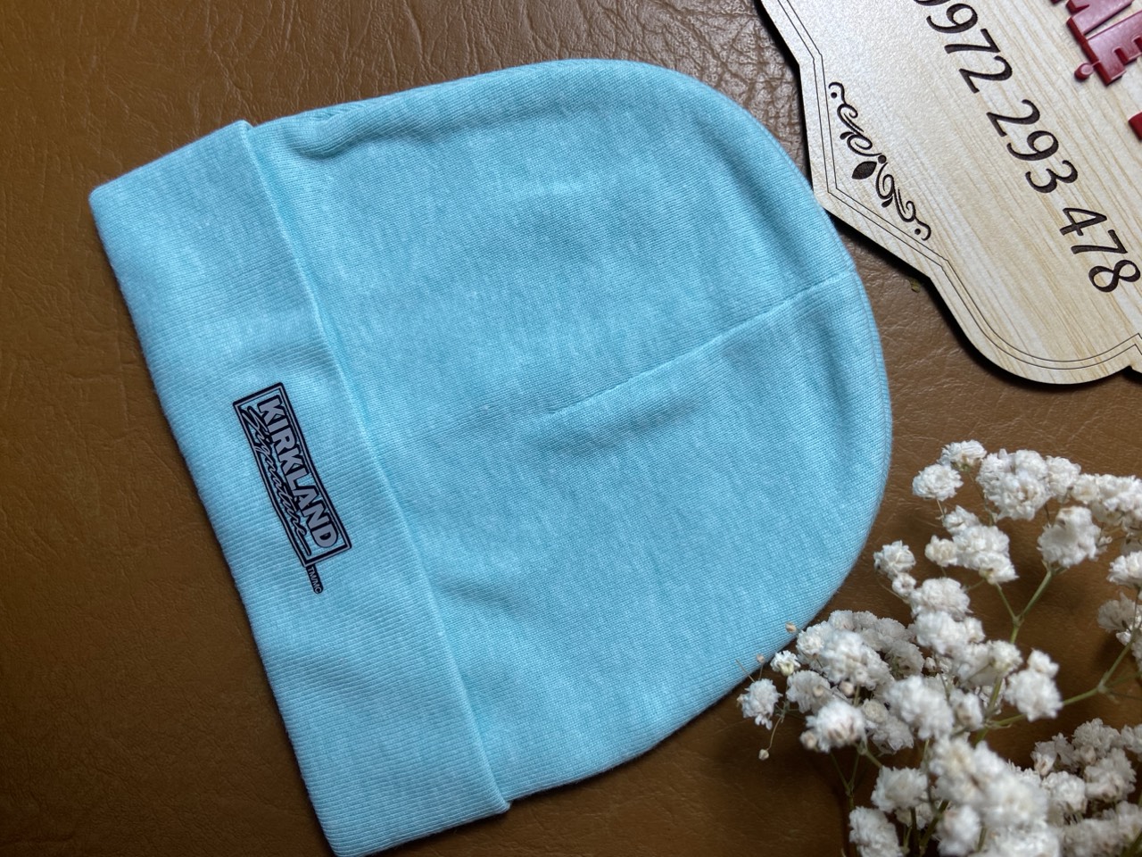 Nón vải sơ sinh cotton trơn cao cấp mịn mát cho bé từ 0-6 tháng