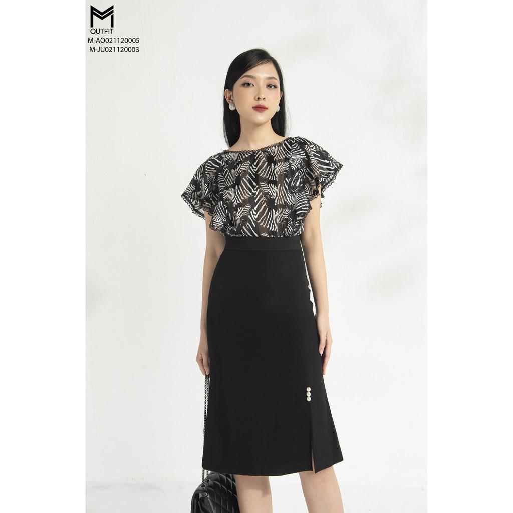 Sơ mi hoạ tiết MMOutfit M-AO021120005