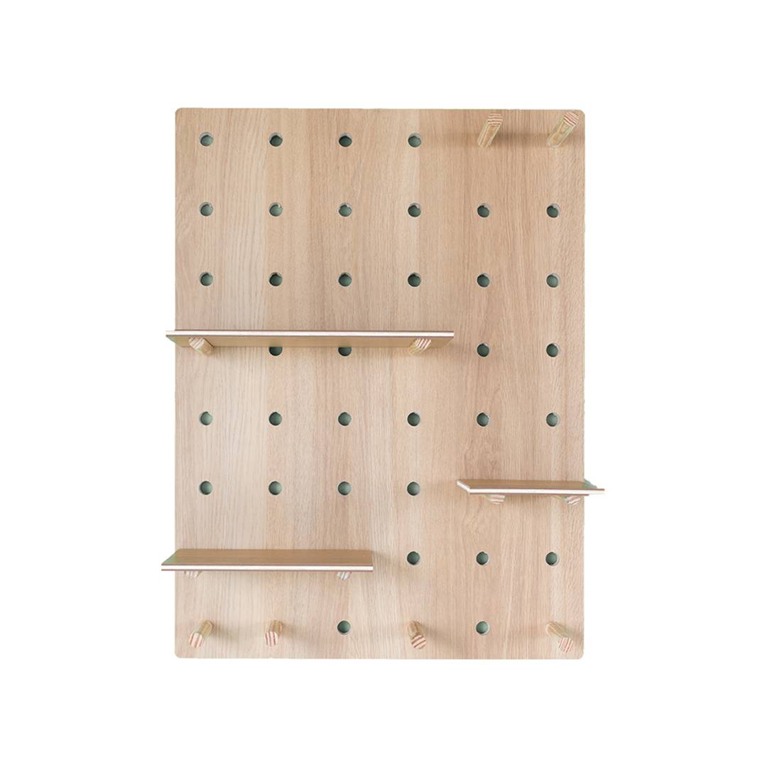 Bộ 12 Trụ Gỗ SMLIFE Pegboard 12cm - Móc Treo Cài Bảng Gỗ Đục Lỗ SMLIFE Pegboard