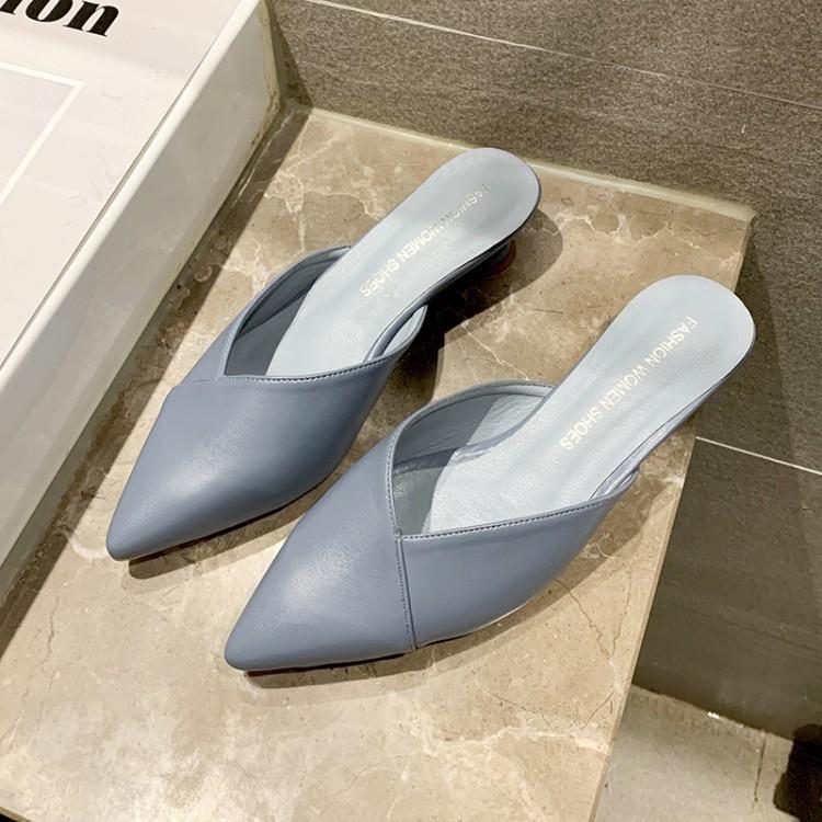 Sục Nữ Soras ️️ Giày cao gót dáng Sục mũi nhọn nữ Thời Trang, Phong Cách, Sang Chảnh Style Hàn Quốc SM5