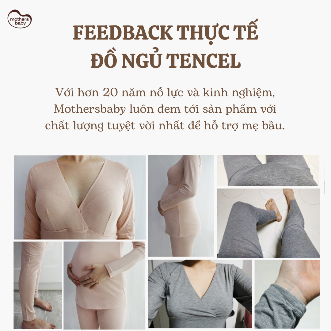 Đồ Bộ Bầu Và Sau Sinh Chất Liệu Thoáng, Mát, Mềm Mại - Thương Hiệu Mothersbaby Hàn Quốc