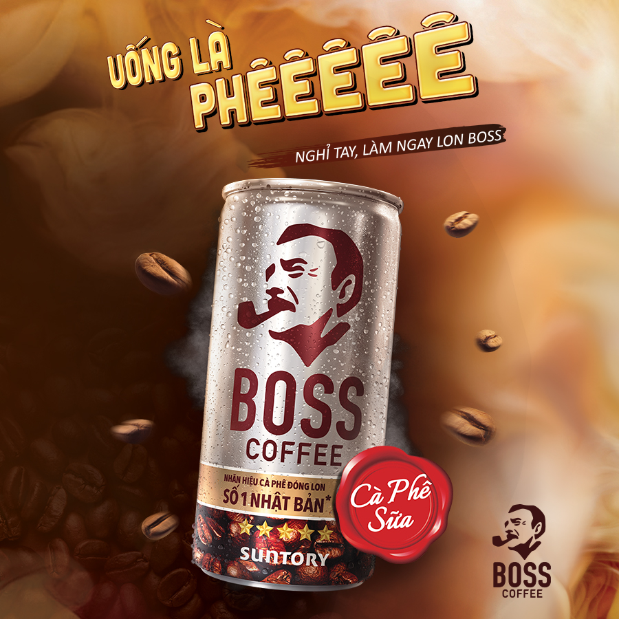 Lốc 6 Lon Cafe sữa Boss