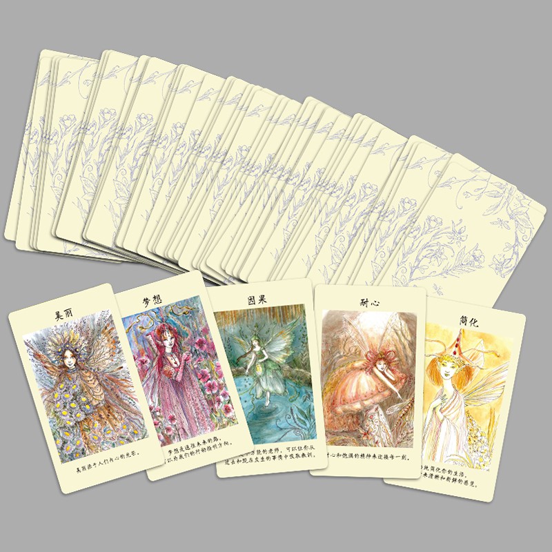 Combo Bộ Thẻ Bài Bói Faerie Guidance Tarot+Túi Nhung