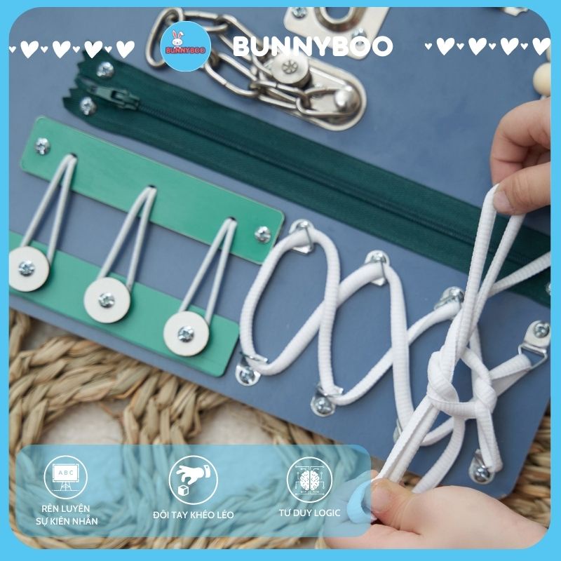 Bảng bận rộn Busy Board - Ngôi nhà nhỏ - Đồ chơi giúp bé giải trí phát triền kĩ năng tư duy - Metis đồ chơi cho con
