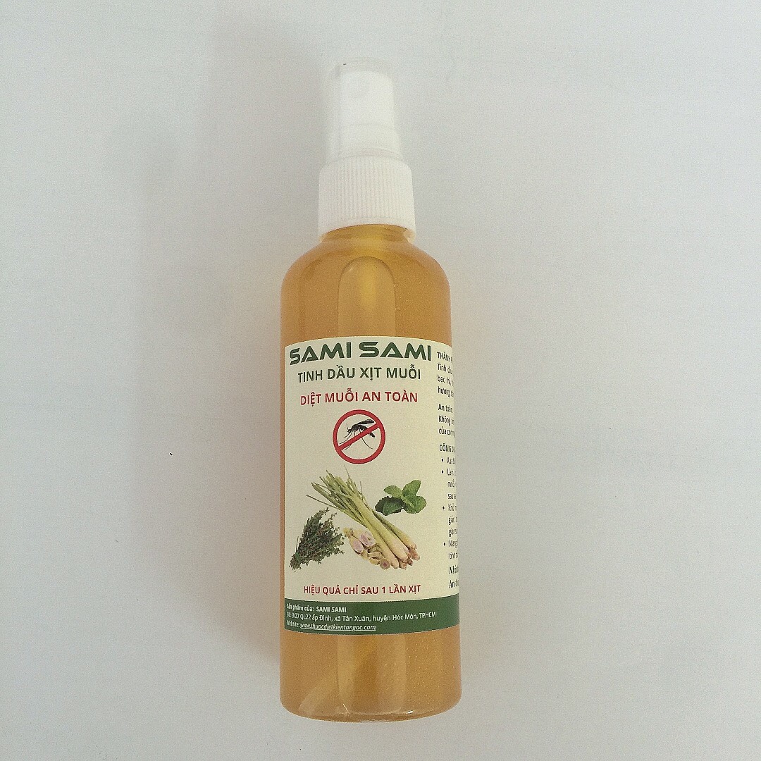 Tinh dầu xịt muỗi SAMI SAMI, thuốc diệt muỗi xua muỗi và côn trùng an toàn cho sức khoẻ, hiệu quả sau 1 lần xịt