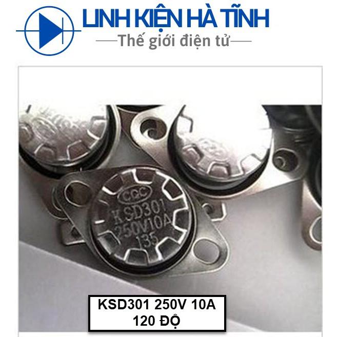 5 cái RƠ LE NHIỆT RƠ LE ẤM SIÊU TỐC 120 ĐỘ KSD301 250V-10A