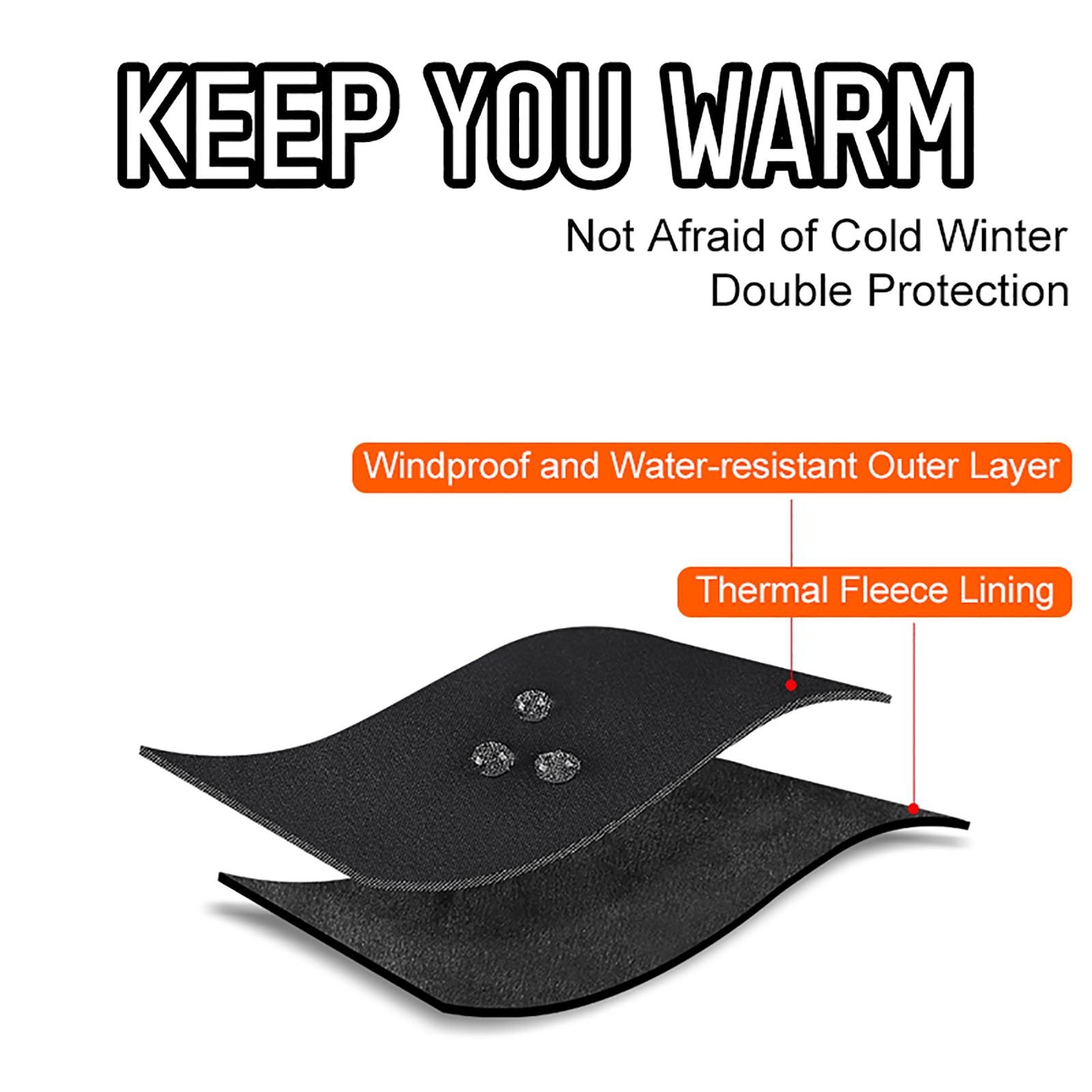 Găng tay đi xe đạp cho nam nữ không thấm nước, chống trượt có lớp lót lông cừu cho mùa đông ấm áp