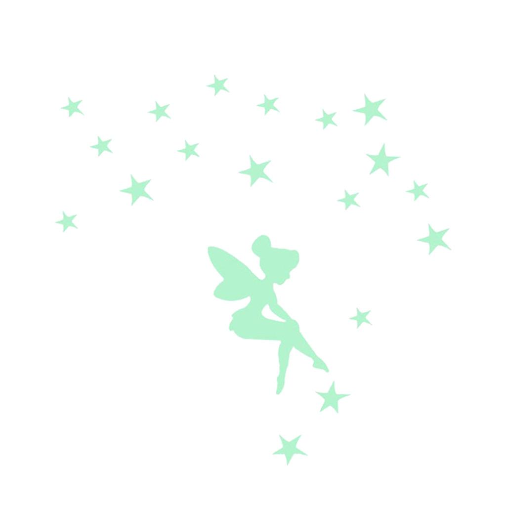 Home Switch Cover Wall Light Socket Glow in the Dark Stickers Decor Stars