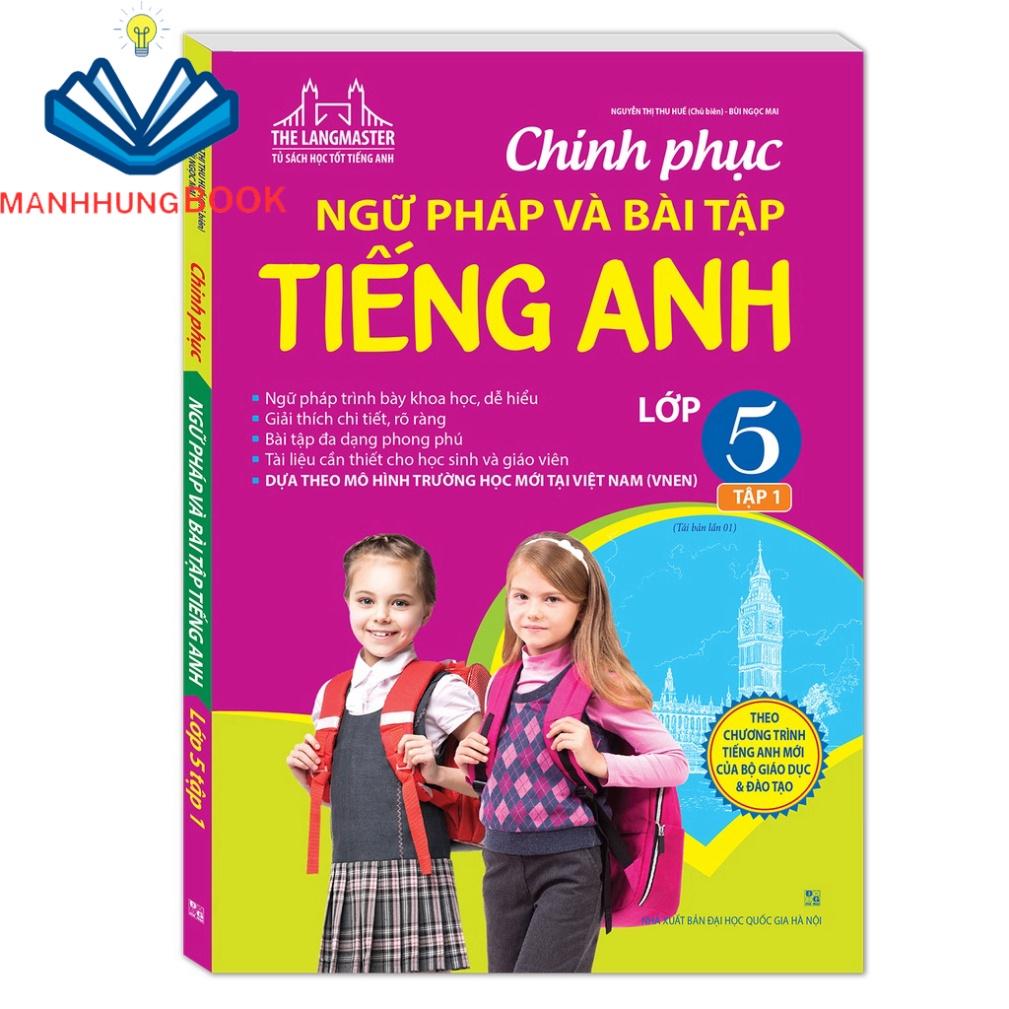 Sách - Combo 2c chinh Phục Ngữ Pháp Và Bài Tập Tiếng Anh Lớp 5(T1+T2)