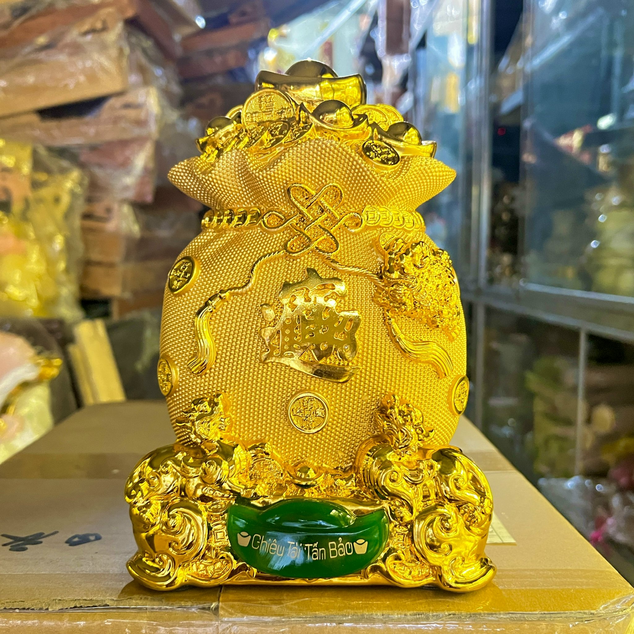 Túi vàng phong thủy đựng t.iền chiêu tài tấn bảo mẫu mới