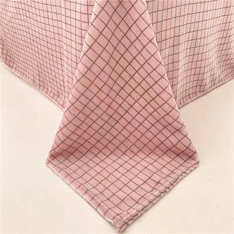 Sét 4 món chăn ga gối nỉ viền bông