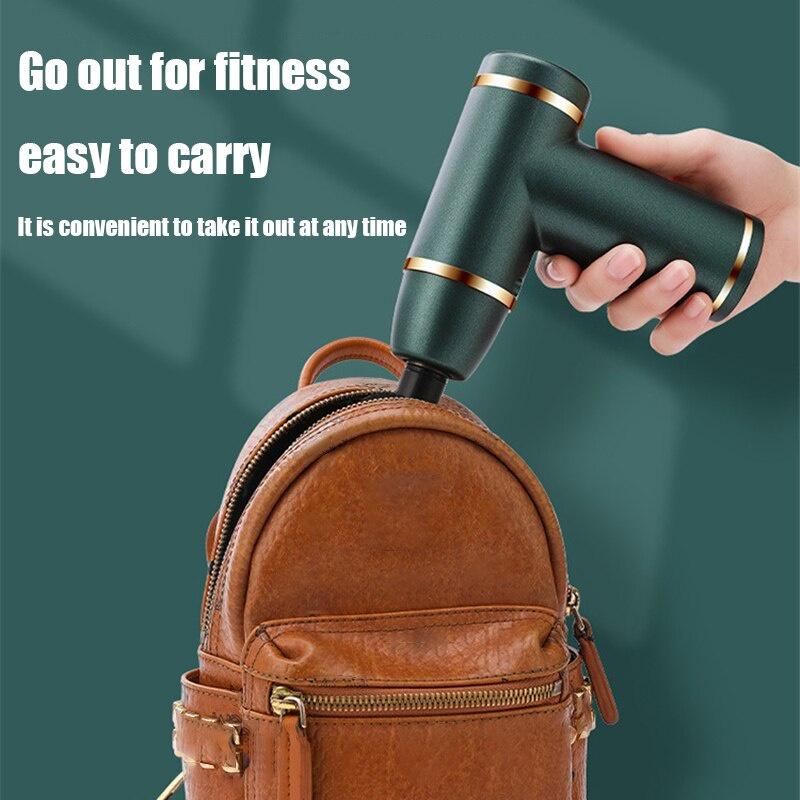Portable Massage Gun Deep Muscle Massage Relaxation Pain Relief for Neck Back Foot Leg Vibrating Fascia Gun Muscle Massager