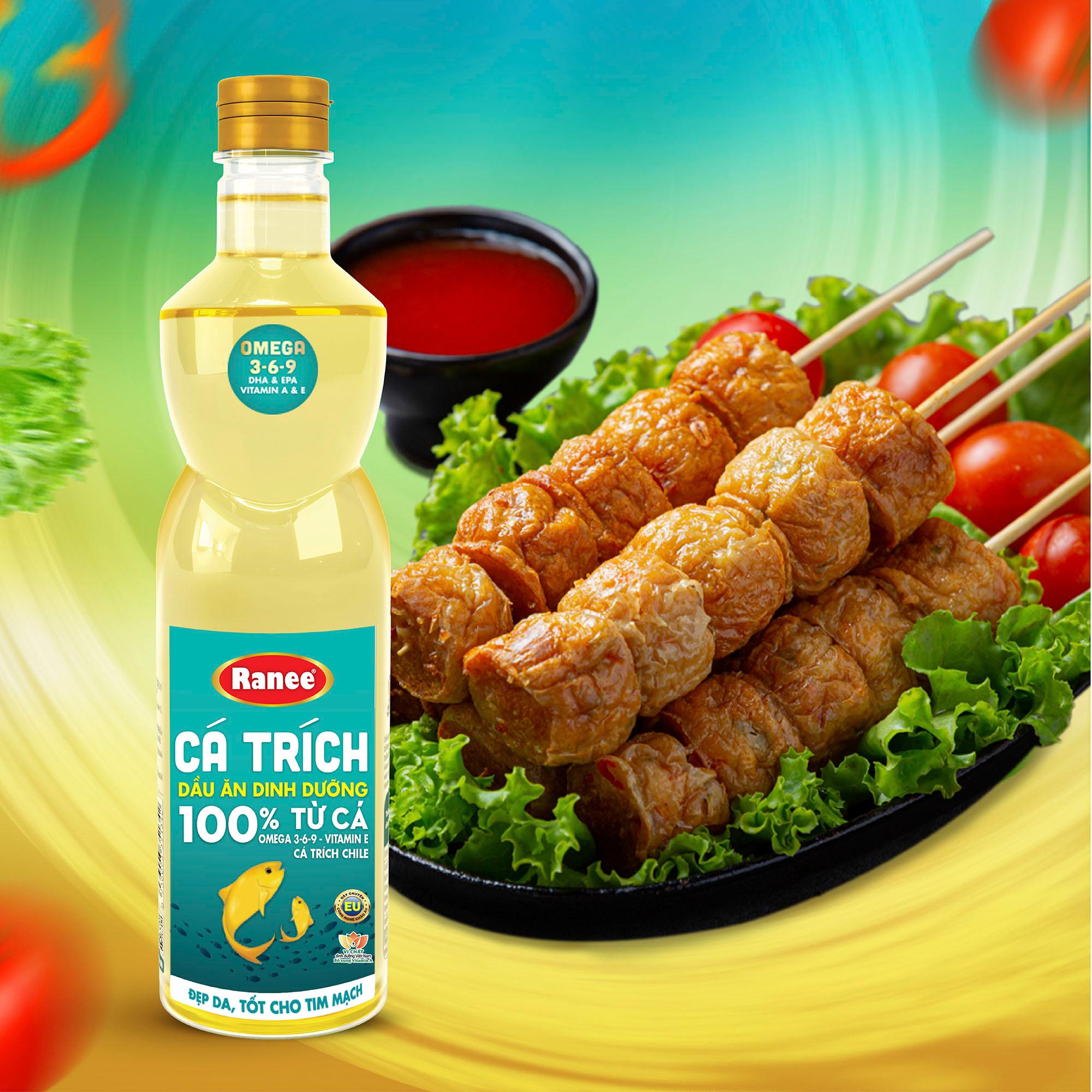 Hình ảnh Dầu ăn Ranee CÁ TRÍCH 950ml