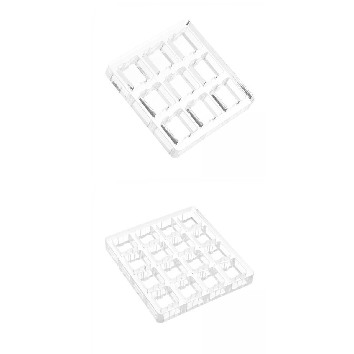 2 Pieces Transparent Switch Tester Base Acrylic Plate for Cherry Mx Switch