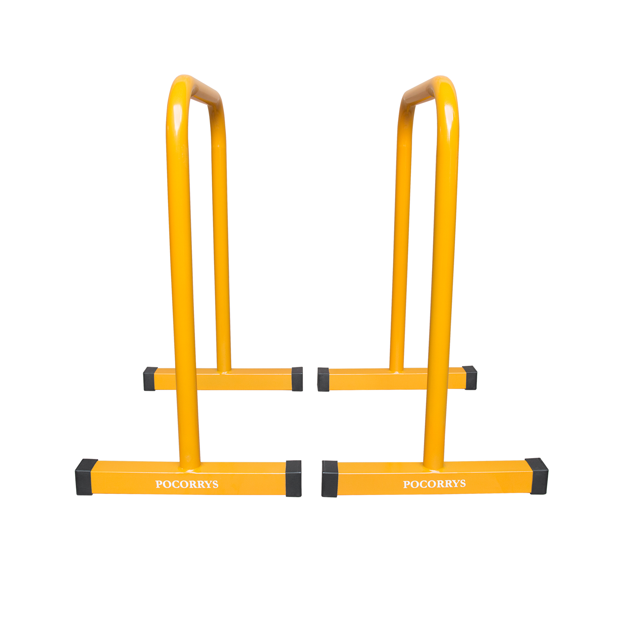 Xà kép Parallettes Dip Bars cao 83cm, Pocorrys PADS-02, Màu vàng