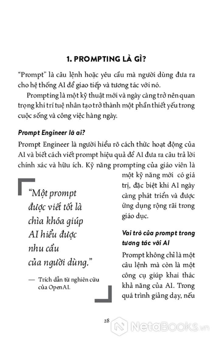 Sách - Nghề Thầy Và Trí Tuệ Nhân Tạo