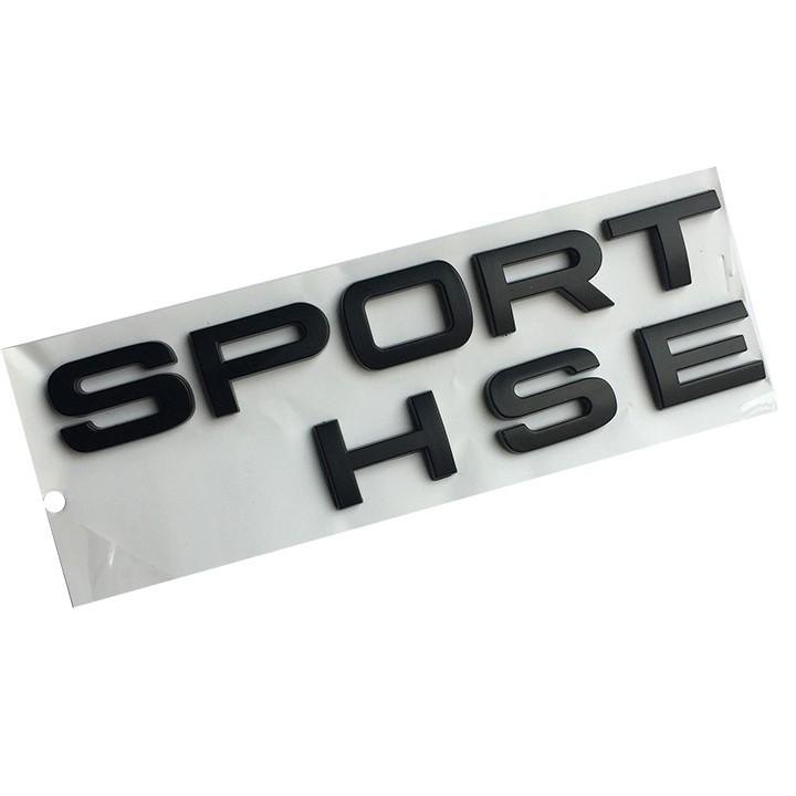 Logo Chữ Nổi SPORT HSE Dán Trang Trí Đuôi Xe