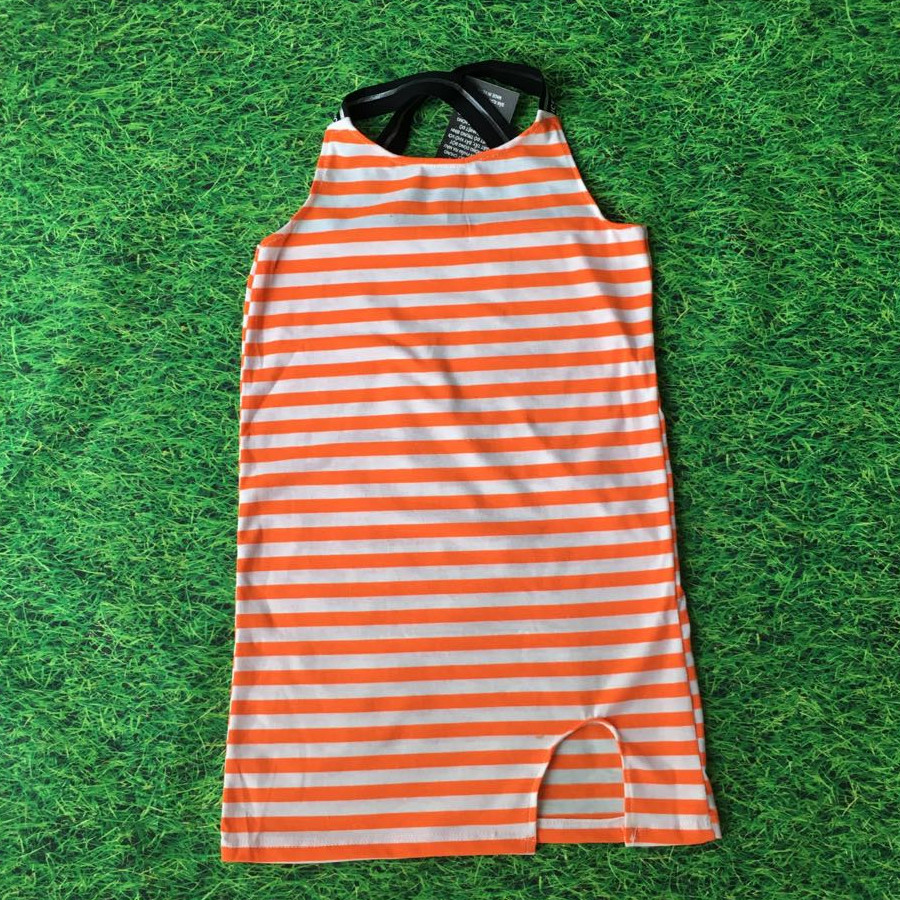 Combo 2 váy 2 dây bé gái kẻ ngang size 1-6 giao màu ngẫu nhiên