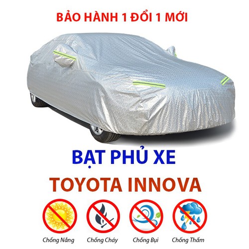 Bạt Trùm Xe TOYOTA INNOVA Vải Dù Oxford Cao Cấp Áo Trùm Che Phủ Xe Hơi, Bạt Phủ Xe INNOVA Chống Nóng,Mưa Bụi