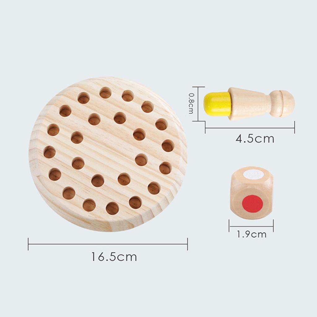 Kids Wooden Memory Match Stick Chess Game Educational Toys Brain Training