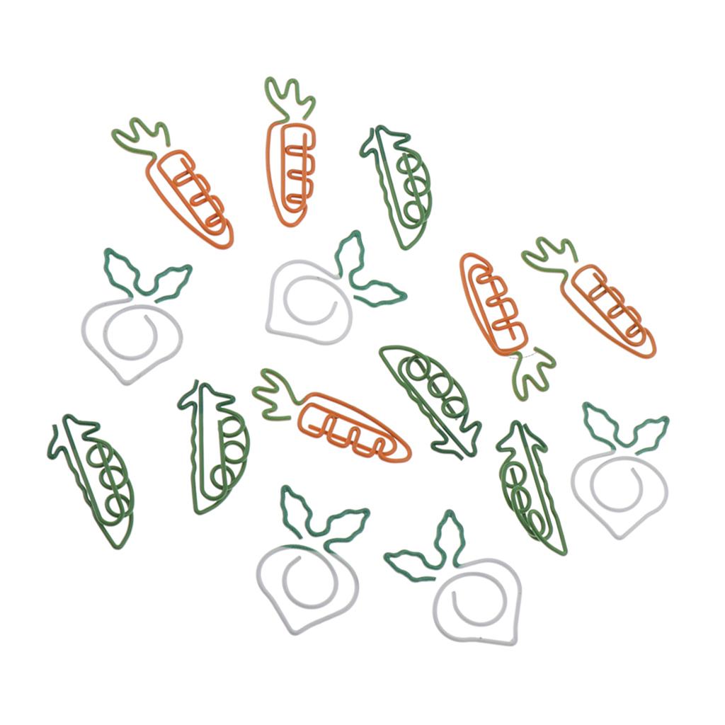 15 Piece Cute Paper Clip Metal Bookmark Office Stationery Supply Kids