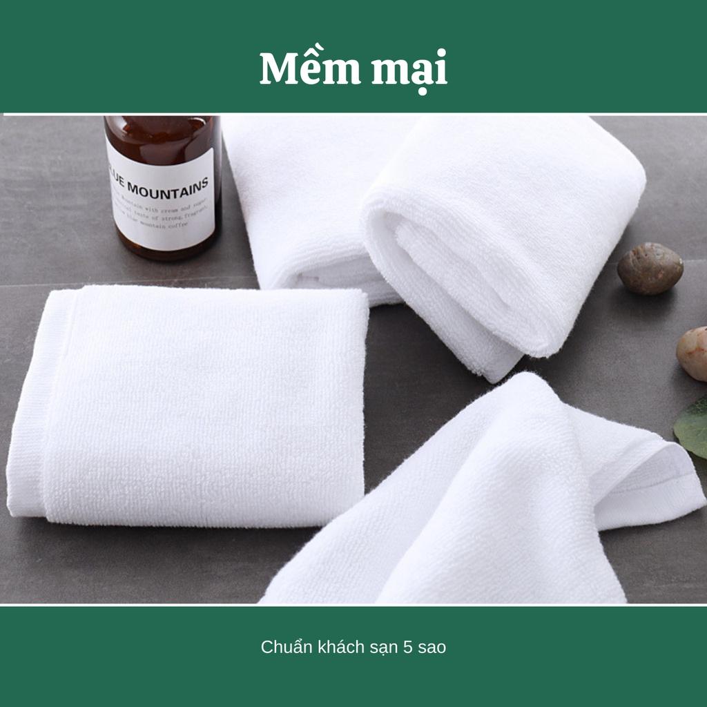 Khăn mặt khách sạn – Khăn mặt Cotton 100% -Khăn mặt cho bé– Sợi se đôi – Thấm hút tốt – Kích thước 34 x 70 cm