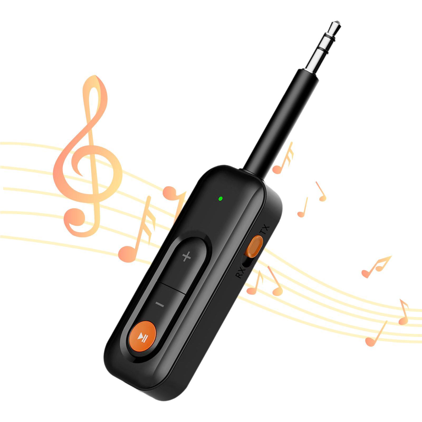 Audio and Receiver Noise Canceling Car AUX Audio Adapter for Earphones