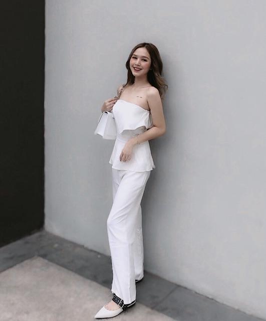 Set áo ống và quần suôn