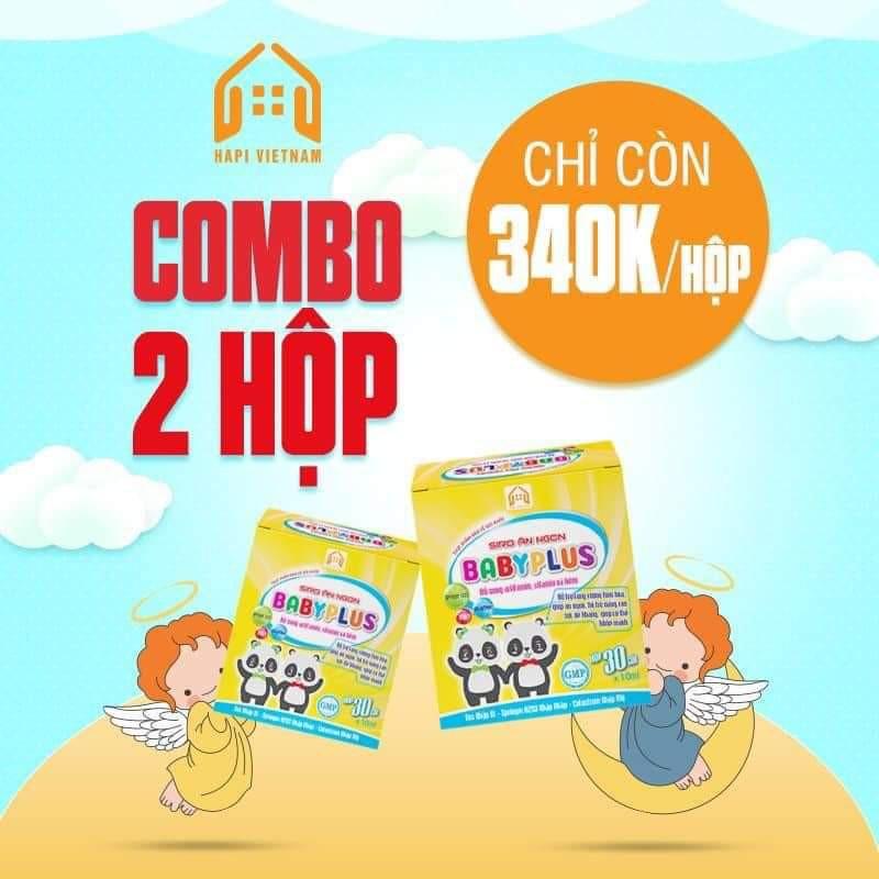 COMBO 2 HỘP-BABYPLUS-SIRO ĂN NGON