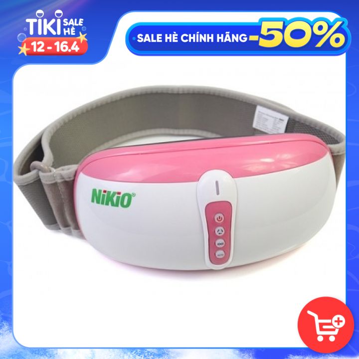 Đai (Máy) Massage Bụng Nikio NK-169DC - Công Nghệ Rung Lắc Kết Hợp Hồng Ngoại Tân Tiến, Mát Xa Bụng, Làm Săn Chắc Cơ Bụng Nhanh - Pin Sạc Tiện Lợi - Màu hồng