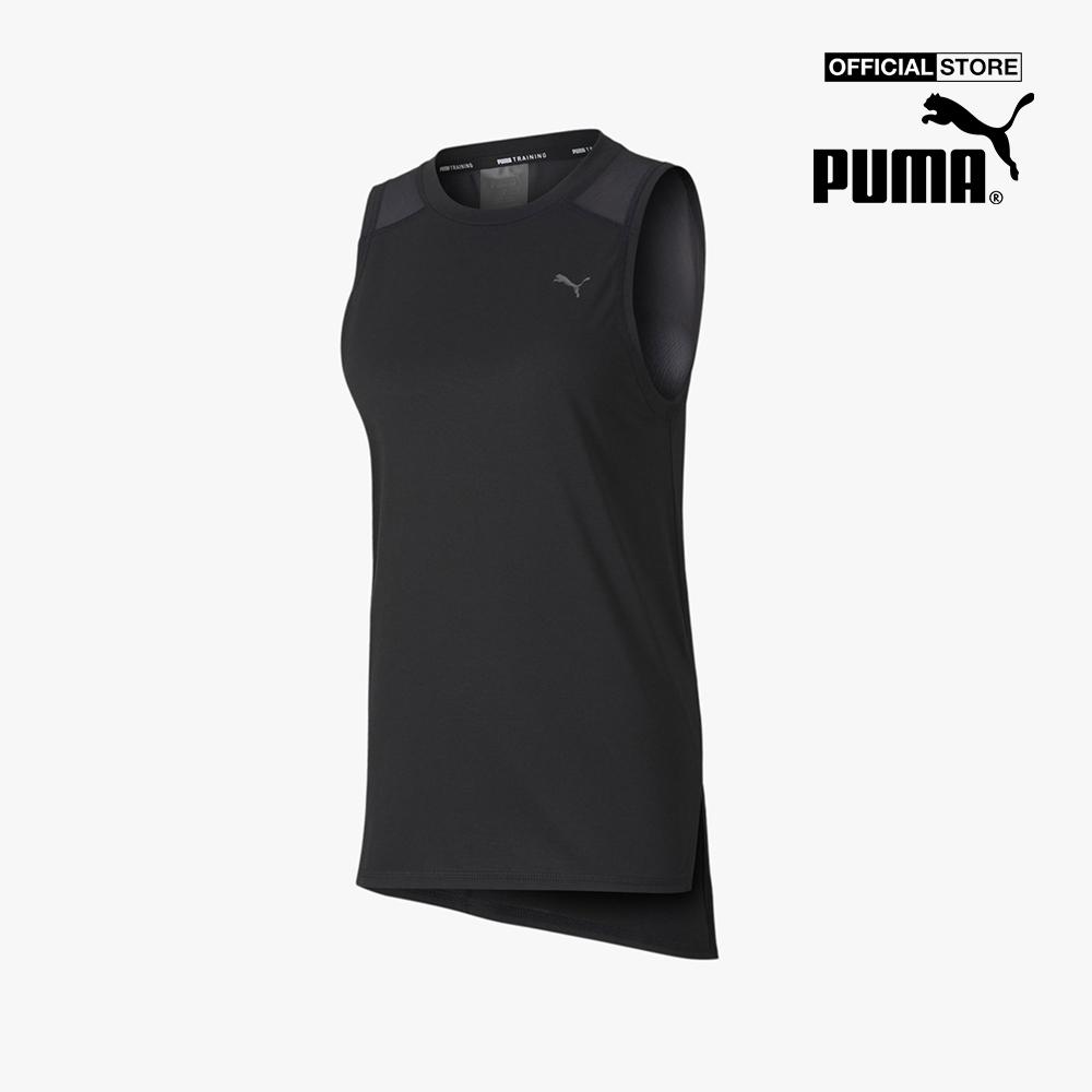 PUMA - Áo thun thể thao nữ sát nách Mesh Panel Training 519485