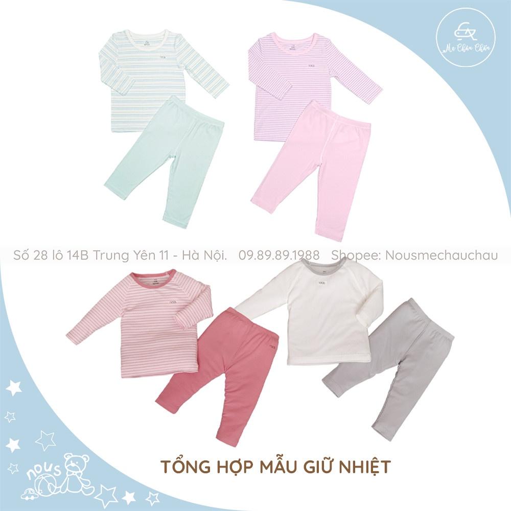 Bộ Quần Áo Giữ Nhiệt Nỉ Tăm Size Cho Bé Từ 6-9 Tháng Đến 18-24 Tháng