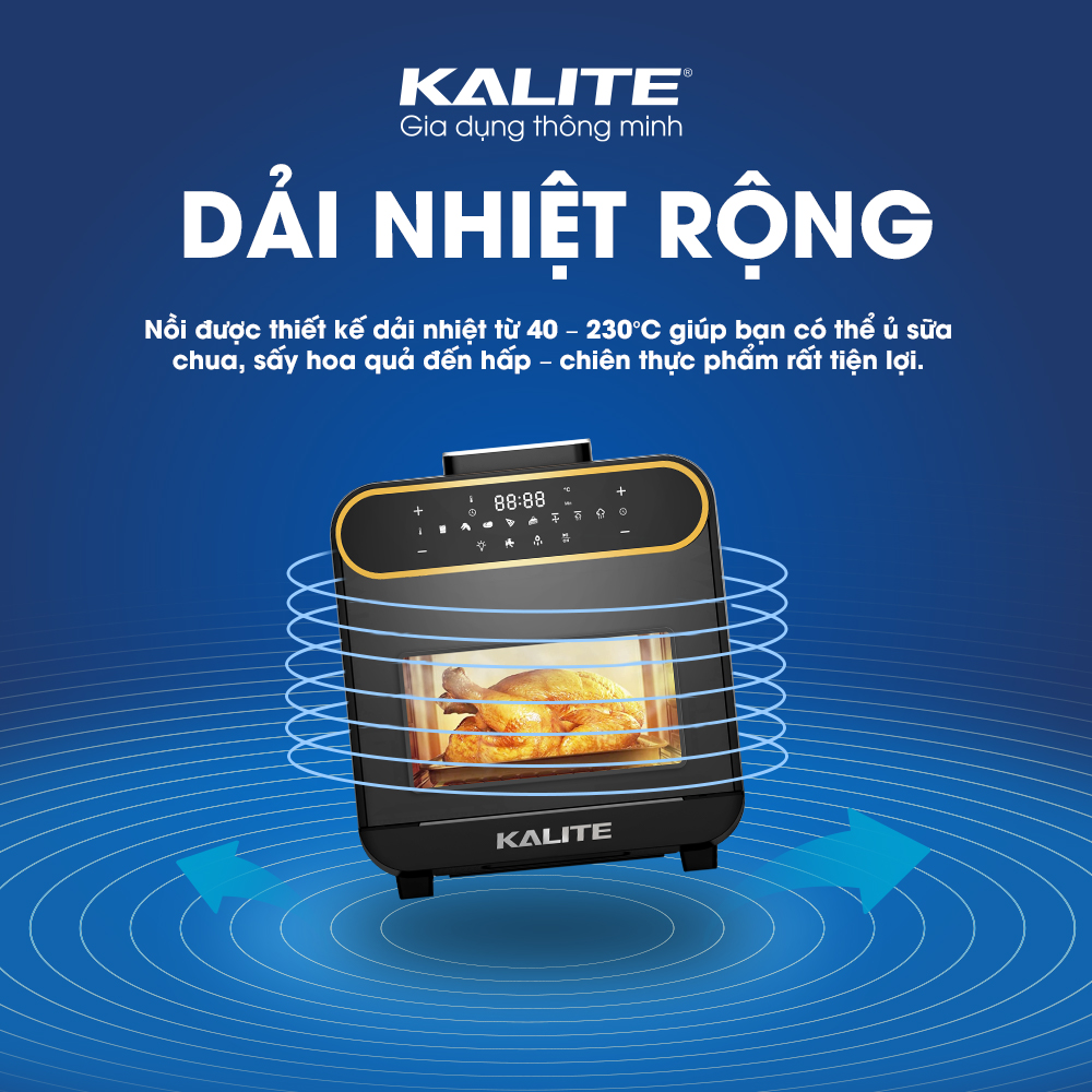 Nồi chiên không dầu kiêm hấp đa năng Kalite Steam Star