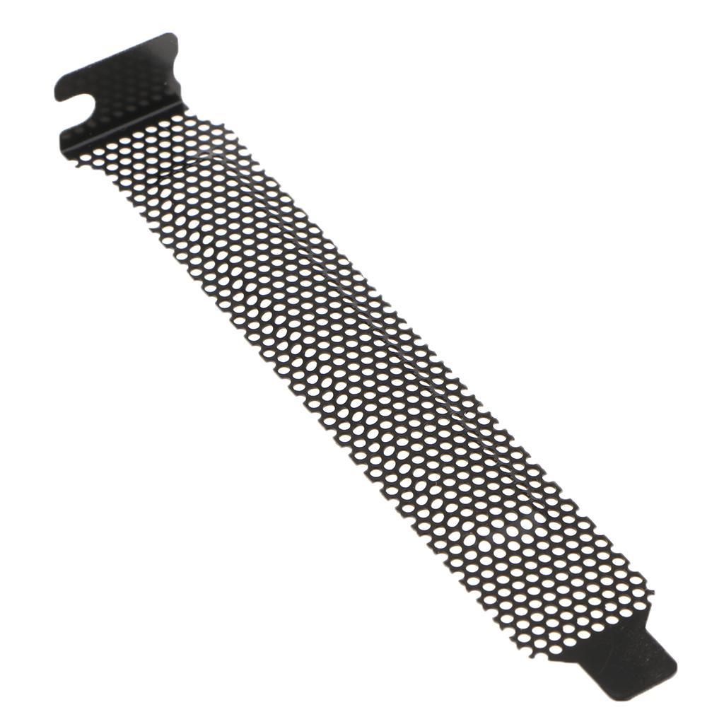 10 Pcs PC Desktops Case PCI Slot Covers Dust Filter Blanking Plate Black
