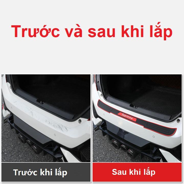 Dải cao su Sports loại cao cấp, dán bảo vệ chống xước cốp sau xe ô tô SP01