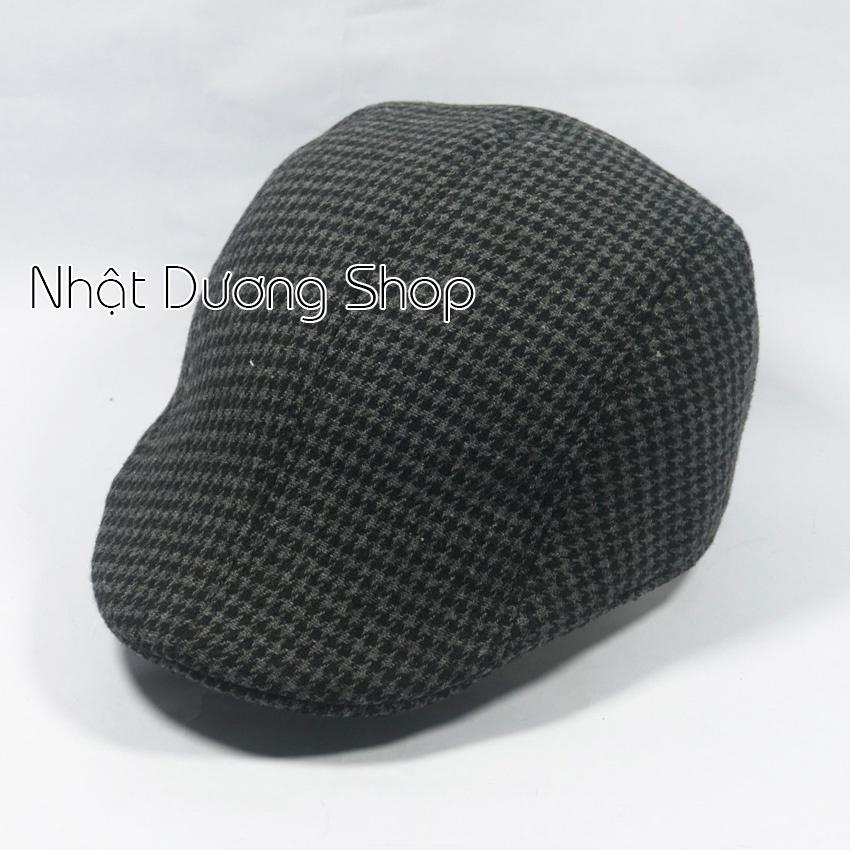 Mũ Beret Nam Trung Niên, nón mỏ vịt người lớn bít đuôi chất vải Nỉ cao cấp mang phong cách chửng chạc và sành điệu