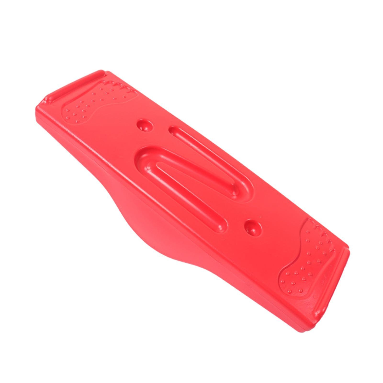 Kids Balance Board Sensory Training Coordination Exercise with 5 Balls Red