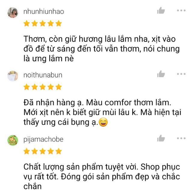 Xả vải khô Lâm Đại Phúc, xịt thơm quần áo hương Downy và hương Comfort thay thế hoàn toàn nước xả vải thông thường