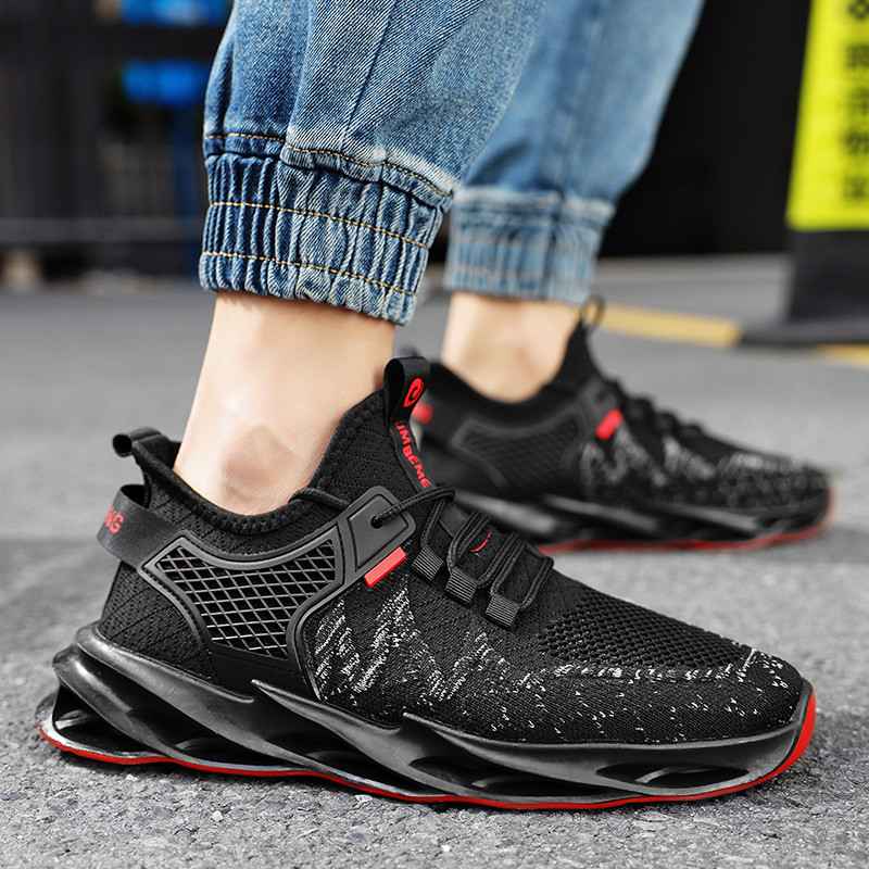 Giày Thể Thao Nam GEMI - Giày Sneaker Màu Đen - Xám, Giày Thể Thao Thiết Kế Trẻ Trung, Năng Động - G5025