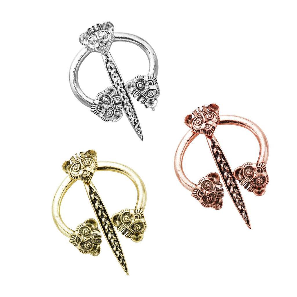 Viking Brooch Scarf Pin Corsage Charms Medieval Jewelry Clothes Badge