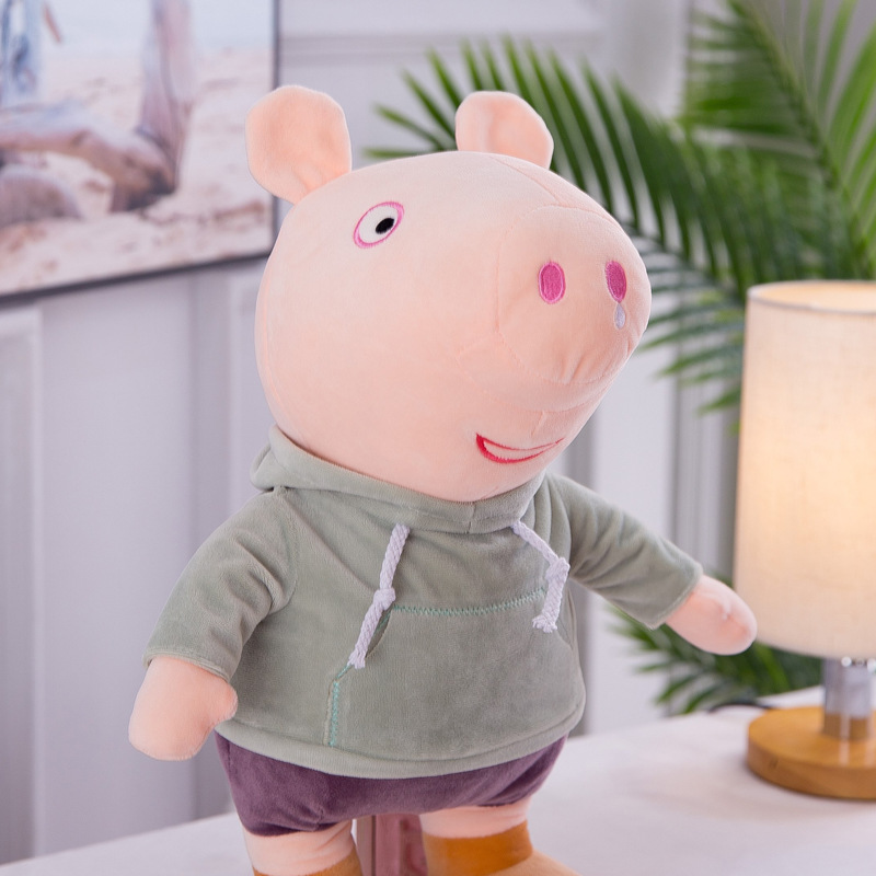 Gấu Bông Heo Peppa Pig ICHIGO Áo Cam 40cm Quà Tặng Siêu Hot