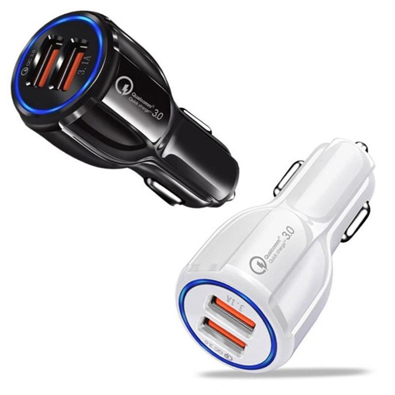 Tẩu Sạc Nhanh 3.0 Hai Cổng USB QC 3.0 Cho Xe Hơi
