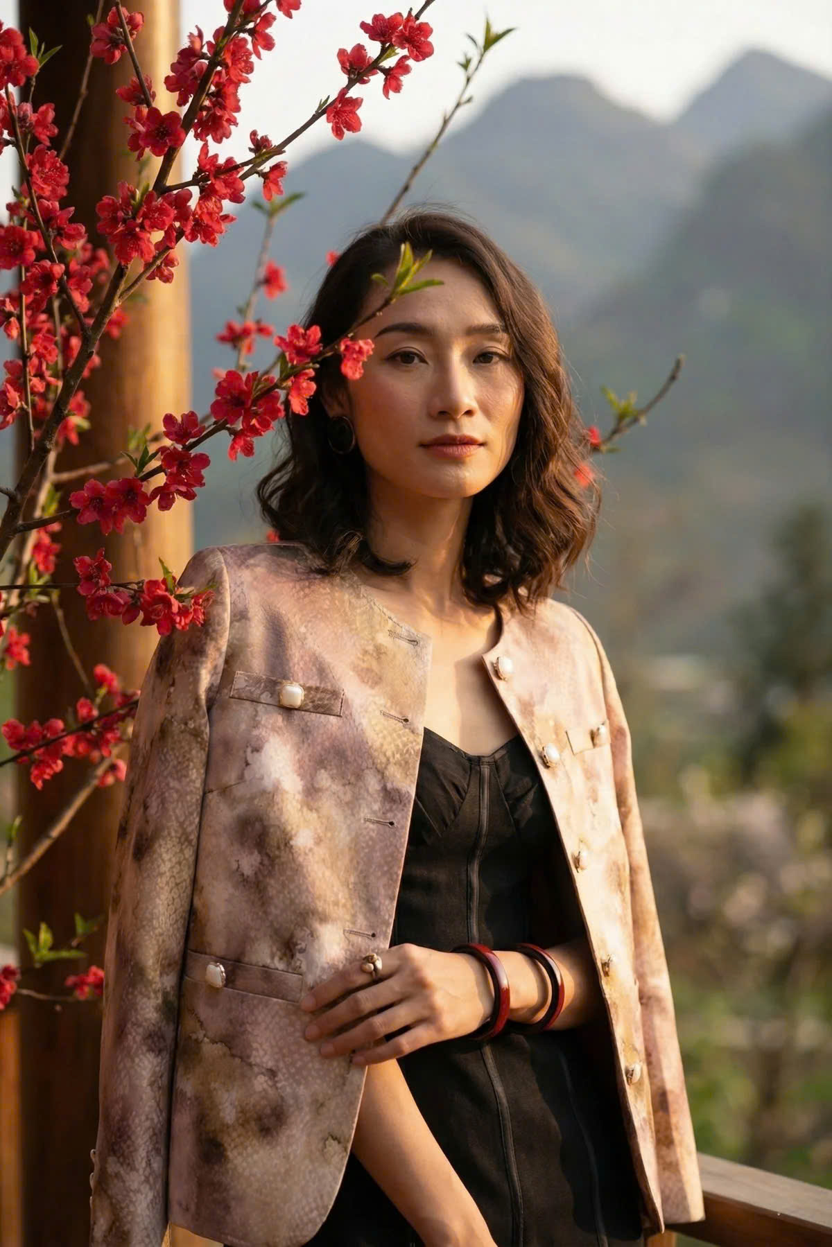 Áo Khoác Jacket Loang Màu Phi Thuỷ Top187 thời trang thiết kế Hity