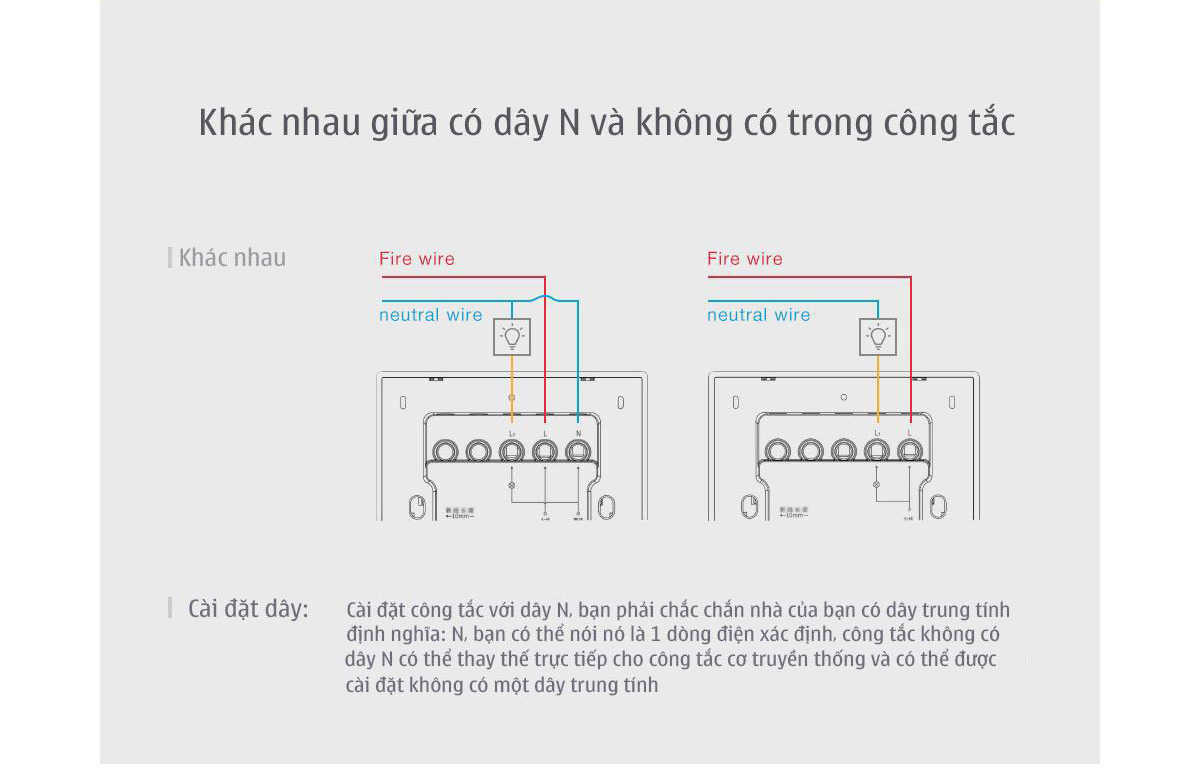 Công tắc cảm ứng Zigbee/ Wifi